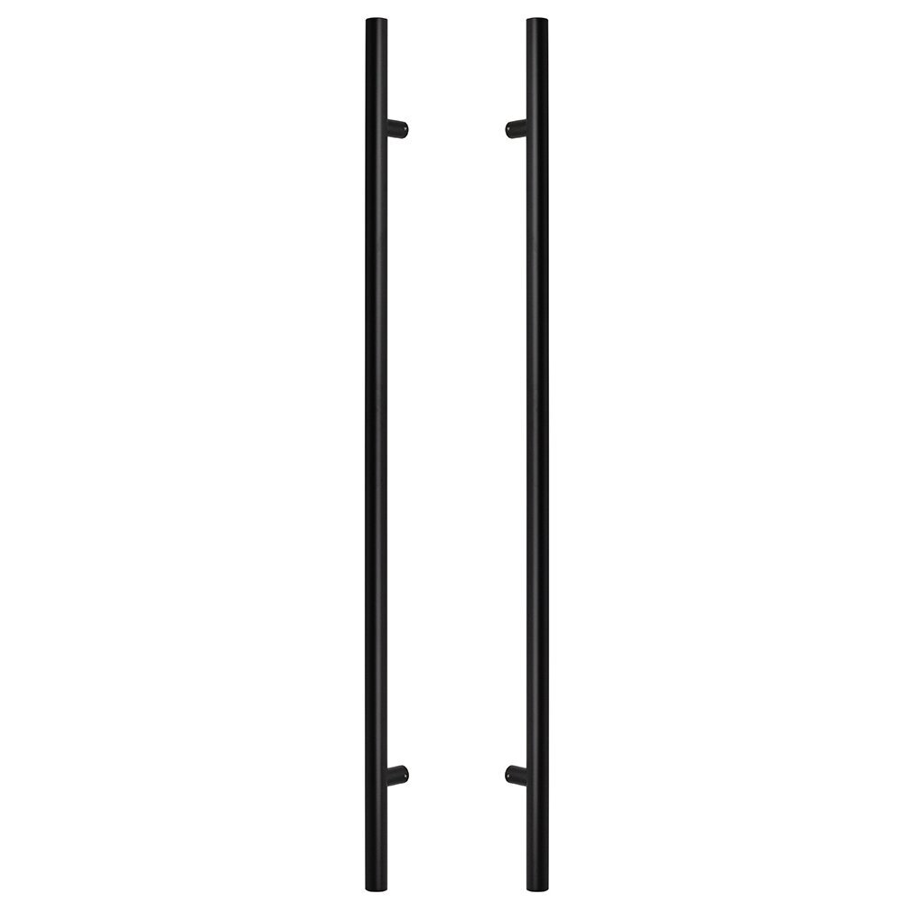 Sure-Loc PL-2RD48 FBL flat black round long door pull