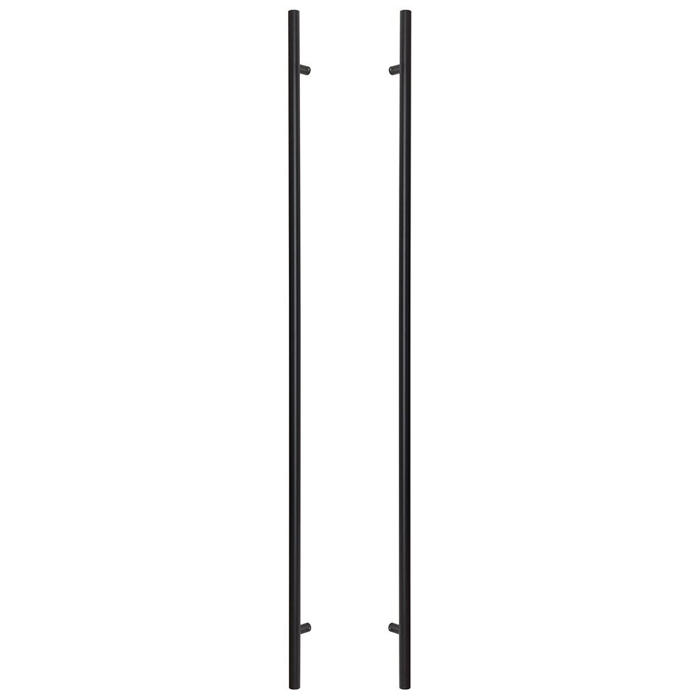 Sure-Loc PL-2RD72 FBL flat black round long door pull