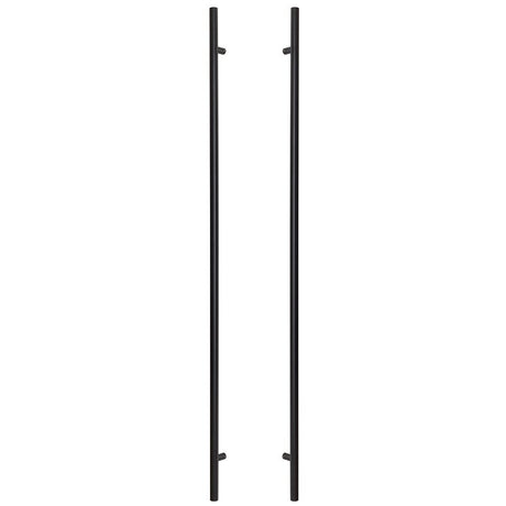 Sure-Loc PL-2RD72 FBL flat black round long door pull