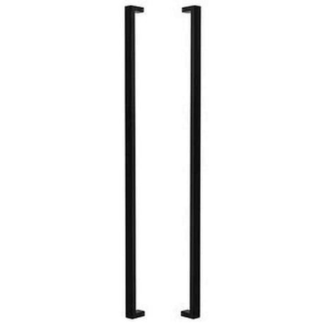 Sure-Loc PL-2SQ72 FBL flat black square long door pull