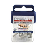 Precision Lock PLS12PRO-WHT magnetic catch in polished brass, additional view