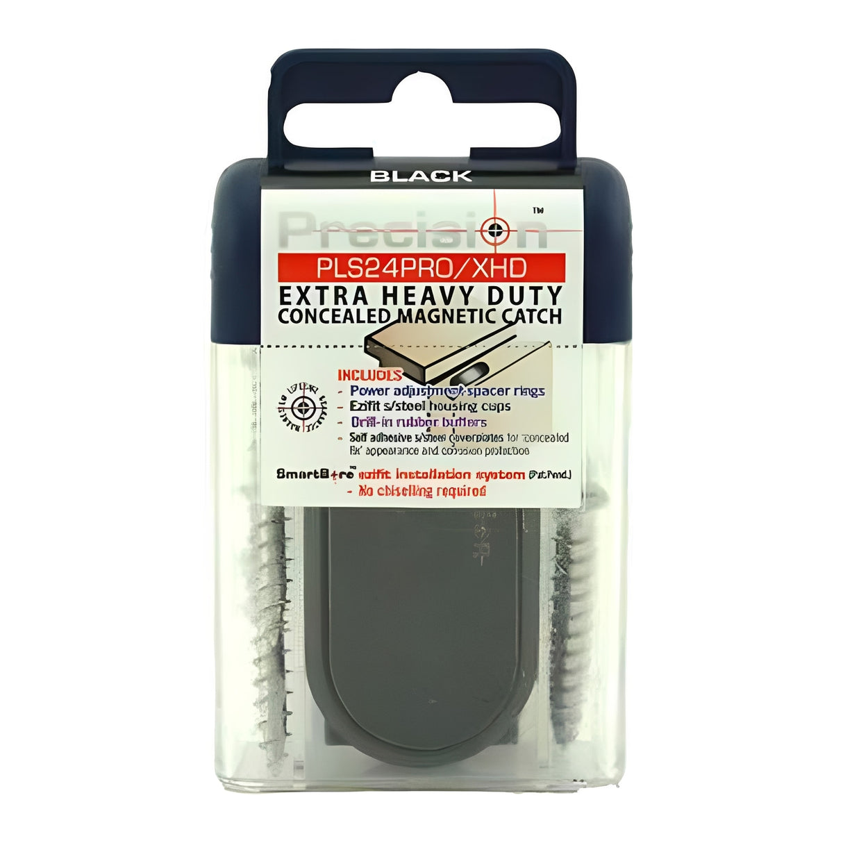 Precision Lock PLS24PROXHD-BLK black magnetic catch