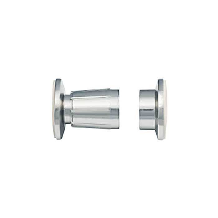 Orca Hardware PSRHAD-CH bright polished chrome shower curtain rod holder