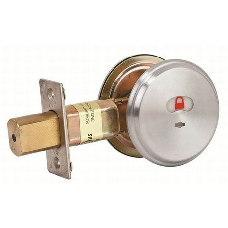 Stanley QDB285626478S satin chrome deadbolt indicator