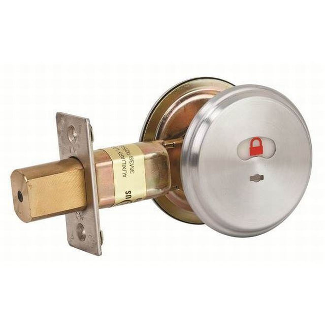 Stanley QDB285626478S satin chrome deadbolt indicator