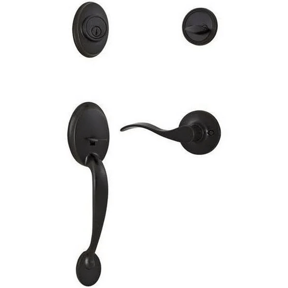 Weslock R2810-1X1R2D oil rubbed bronze single cylinder handleset