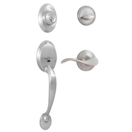 Weslock R2810-NXNFR2D satin nickel single cylinder handleset