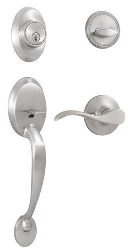Weslock R2810-NXNFR2D satin nickel single cylinder handleset