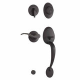 Weslock R2815-2X20020 matte black dummy handleset