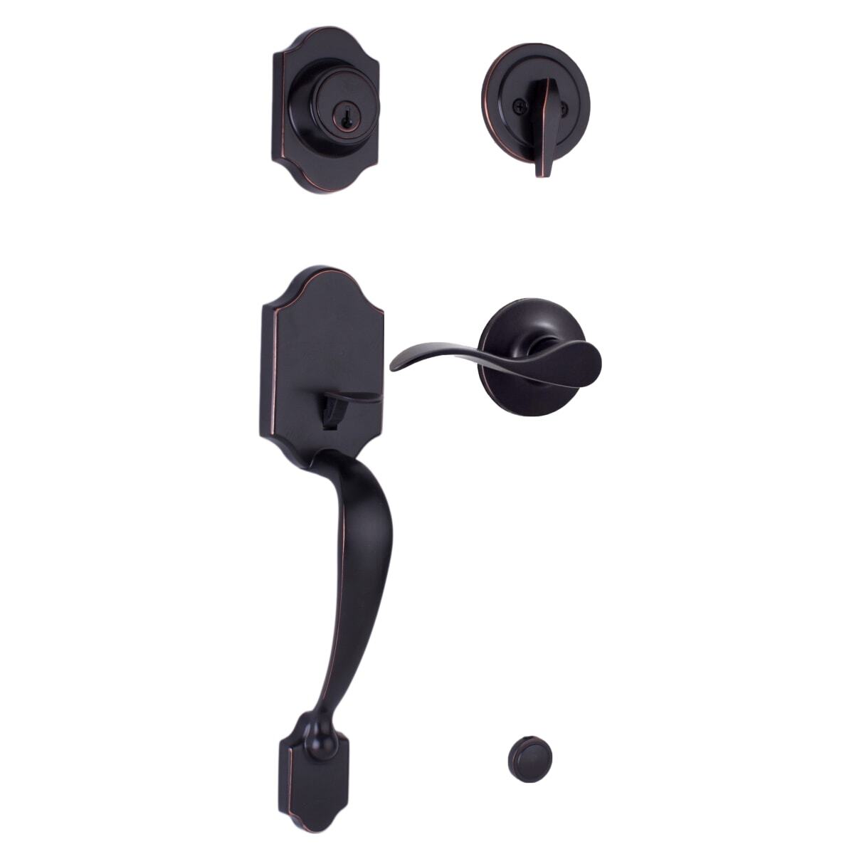Weslock R2820-1X1FR2D oil rubbed bronze single cylinder handleset