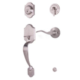 Weslock R2820-NXNFR2D satin nickel single cylinder handleset