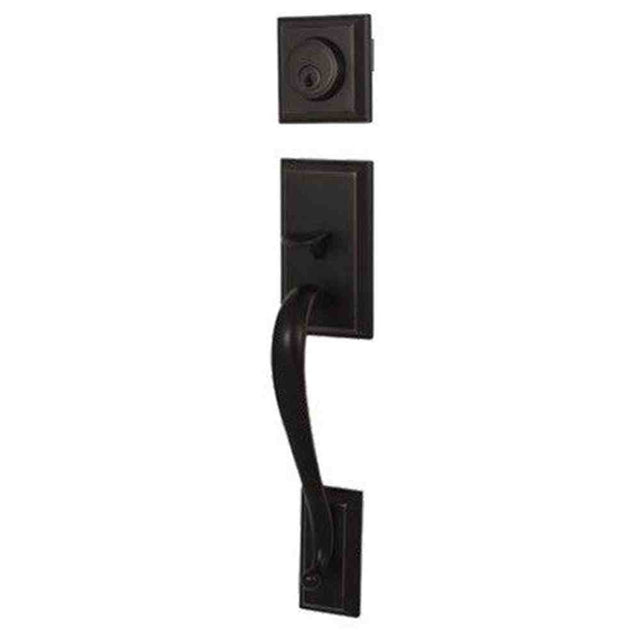 Weslock R2830-2X2FR2D matte black single cylinder handleset