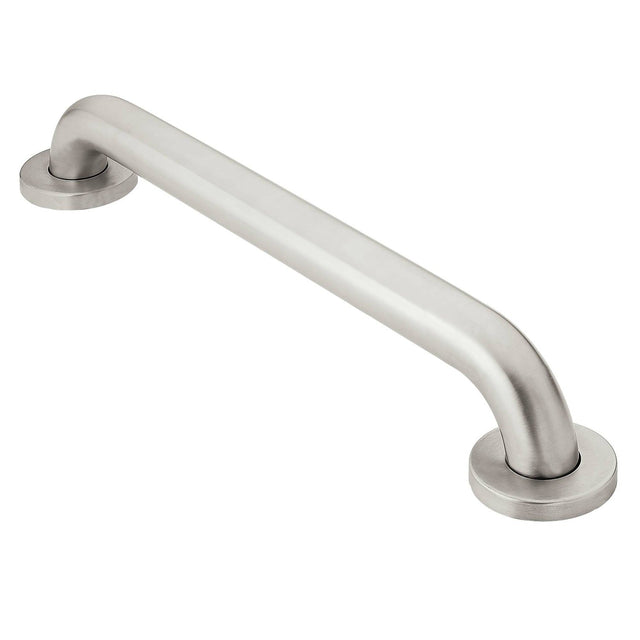 Moen R8924 Concealed Screw 24" Grab Bar Satin Stainless Steel, front view