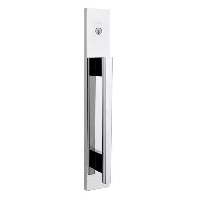 Kwikset RBP818CRHXHFLSQF Single Cylinder Caerus Exterior Handleset in Bright Chrome