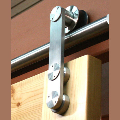 Orca Hardware RDST-HANGER-SS satin stainless steel barn door drop hanger