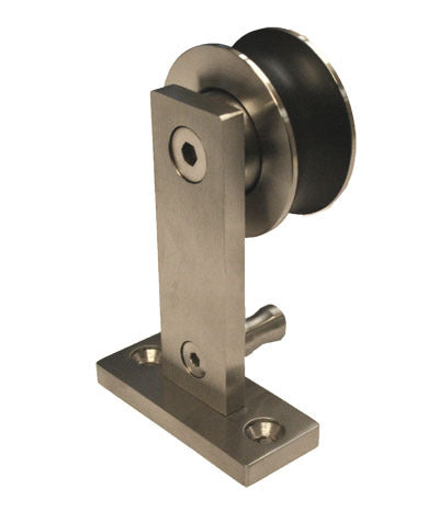Orca Hardware RDTM-HANGER-SS satin stainless steel barn door hanger