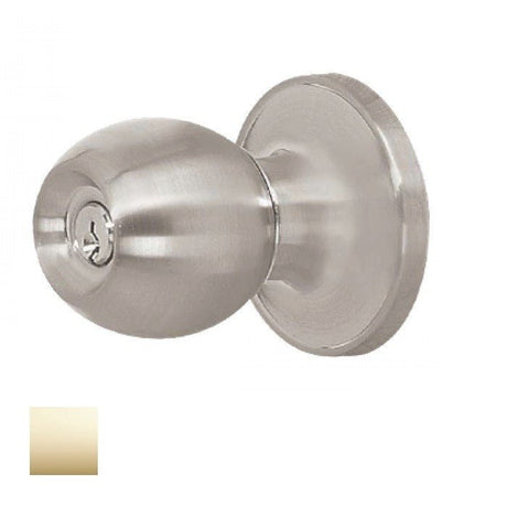 Cal-Royal REN00-3-KA3 keyed entry door knob in polished brass, additional view