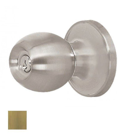 Cal-Royal REN00-5-KA3 antique brass keyed entry door knob