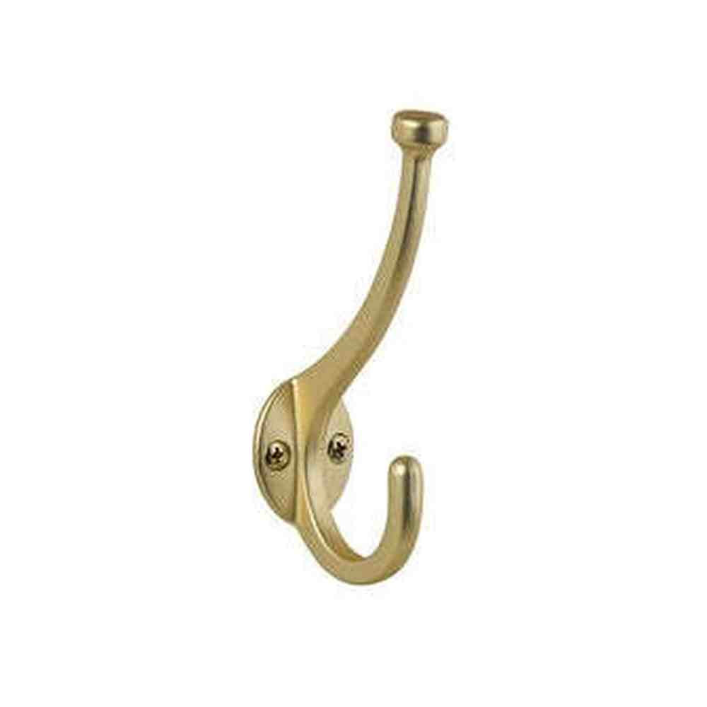 Sure-Loc RH3 3 polished brass robe hook