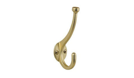 Sure-Loc Hardware RH3 3 Coat robe hook in polished brass, additional view