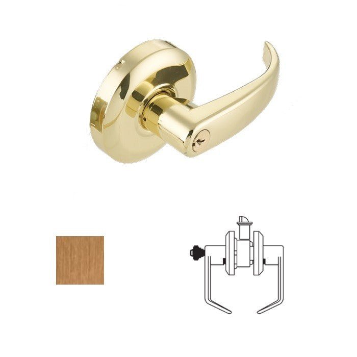 Cal-Royal RL05-10 satin bronze storeroom door lever