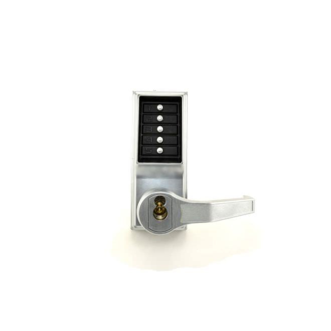 Kaba Simplex RR8146S26D satin chrome combination entry with key override