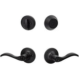 Sure-Loc Hardware SB107/DB201 FBL Snowbird keyed entry lever and deadbolt, additional view