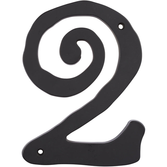 Atlas Homewares SCN2L-BL matte black house number