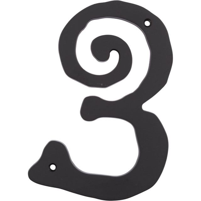 Atlas Homewares SCN3L-BL matte black house number