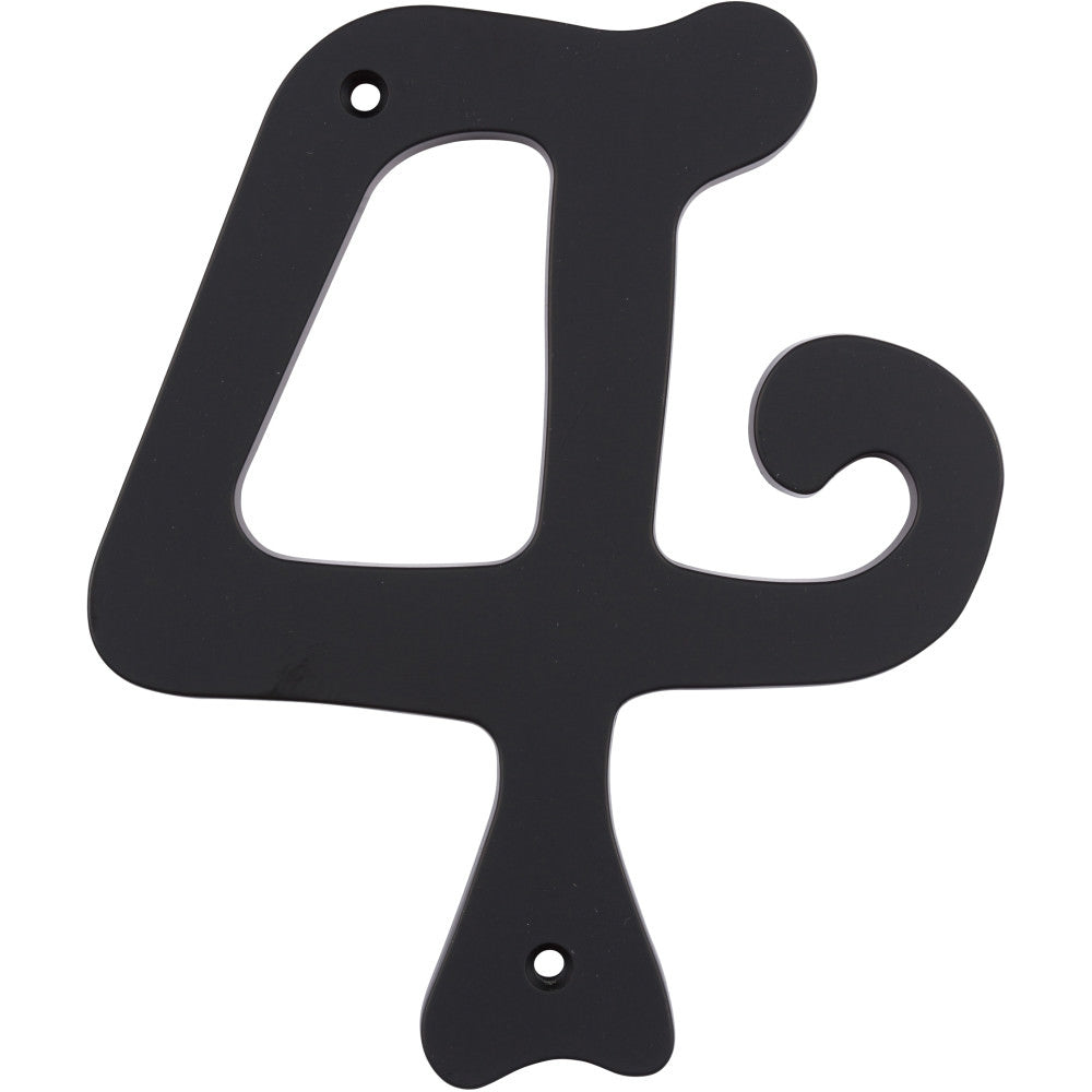 Atlas Homewares SCN4L-BL matte black house number