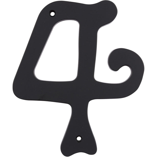 Atlas Homewares SCN4L-BL matte black house number