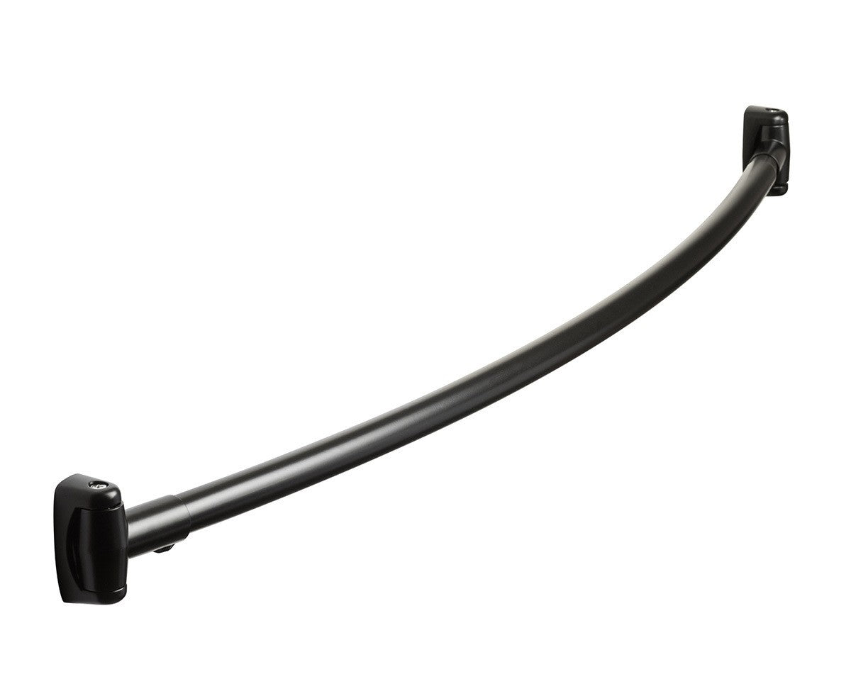 Sure-Loc SCR-CV2 FBL flat black curved shower curtain rod