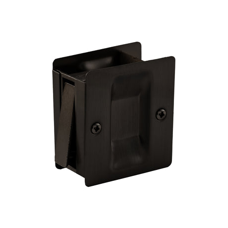 GEO GBH-SDPS 1-3/4" x 2-1/4" Passage Sliding Door Lock - Matte Black