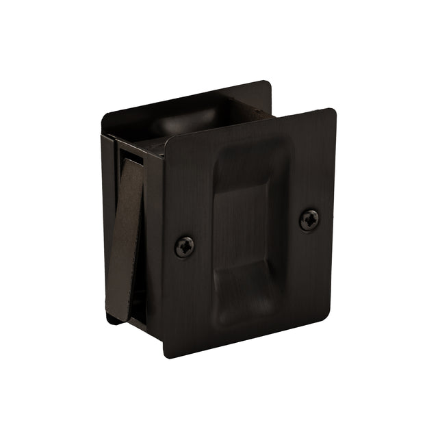 GEO GBH-SDPS 1-3/4" x 2-1/4" Passage Sliding Door Lock - Matte Black