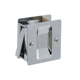 GEO GBH-SDPS 1-3/4" x 2-1/4" Passage Sliding Door Lock - Polished Chrome