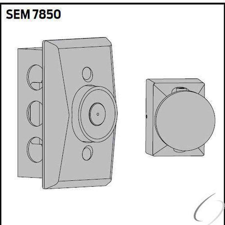 LCN SEM7850DKBRZ dark bronze recessed wall mount hold open magnet