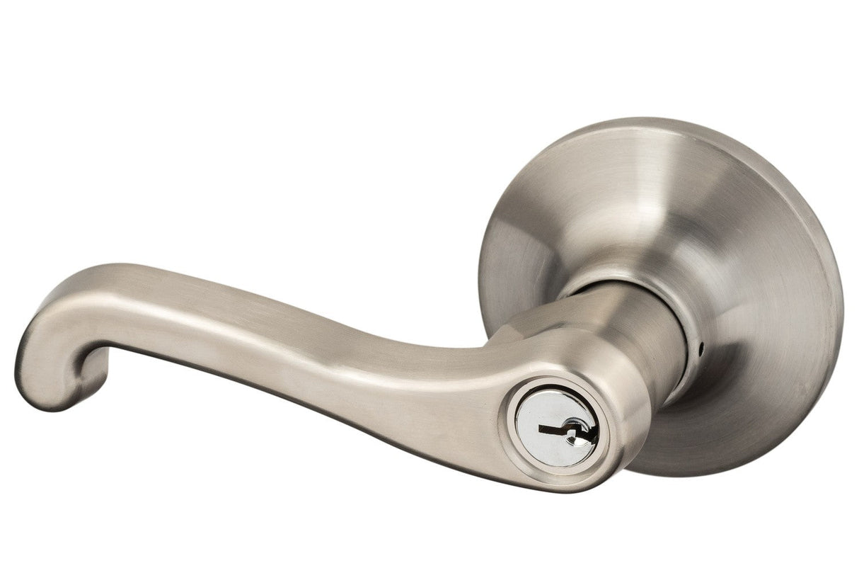 Sure-Loc SG107 15 satin nickel keyed entry door lever