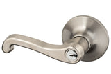 Sure-Loc SG107 15 satin nickel keyed entry door lever