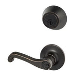 Sure-Loc Hardware Sage entry and deadbolt combo in polished brass, additional view