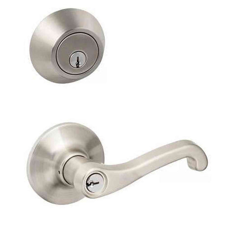 Sure-Loc SG107/DB201 15 satin nickel entry and deadbolt combo