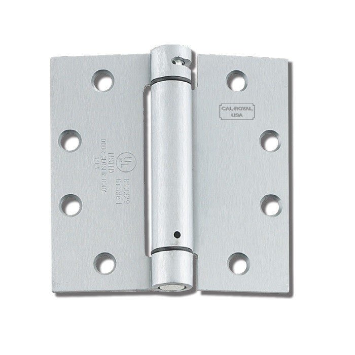 Cal-Royal SH140-26 bright polished chrome spring hinge