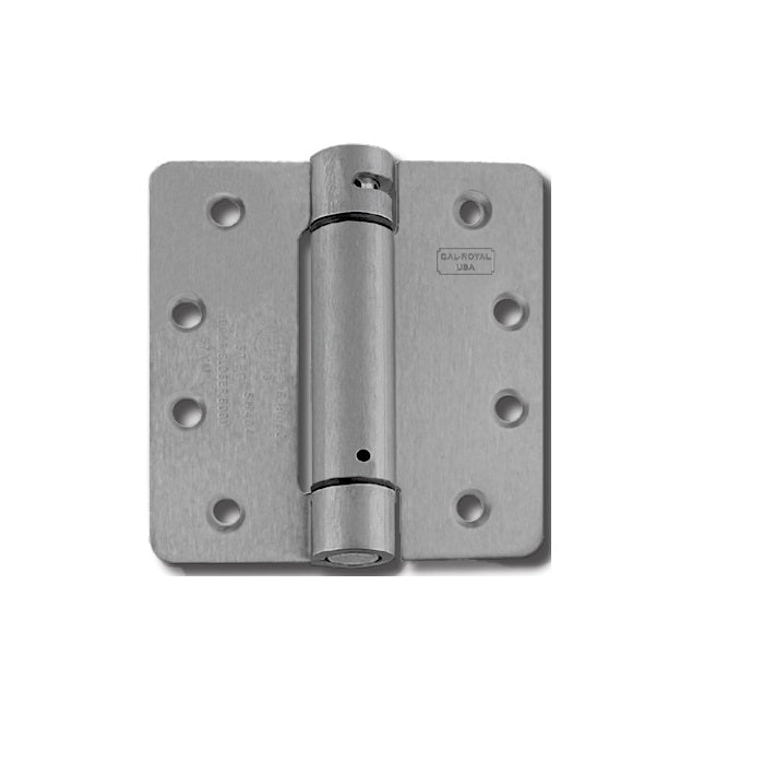 Cal-Royal SH44R-26D satin chrome spring hinge