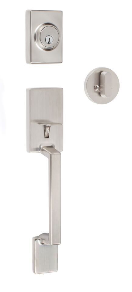 Sure-Loc Hardware SH500 15 Stockholm dummy handleset in satin nickel, additional view