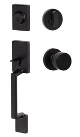 Sure-Loc SH507-R-BG-RD FBL flat black single cylinder handleset