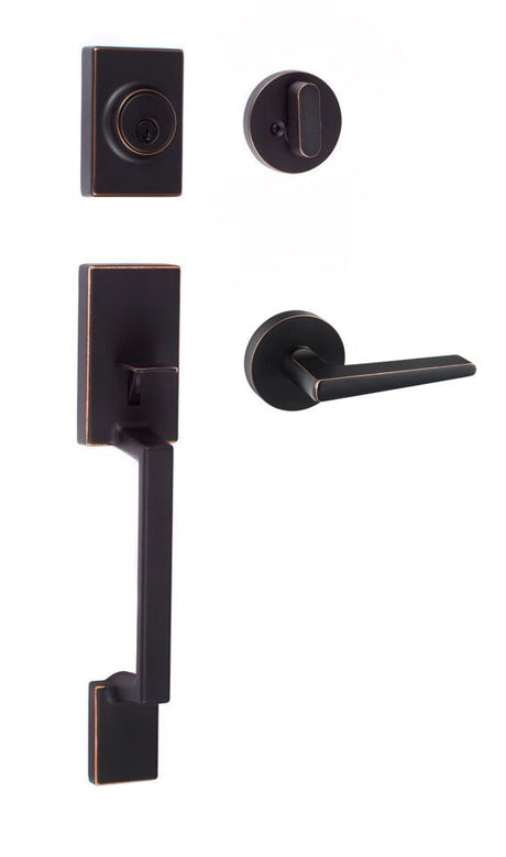 Sure-Loc SH507-R-BS-RD 11P vintage bronze single cylinder handleset