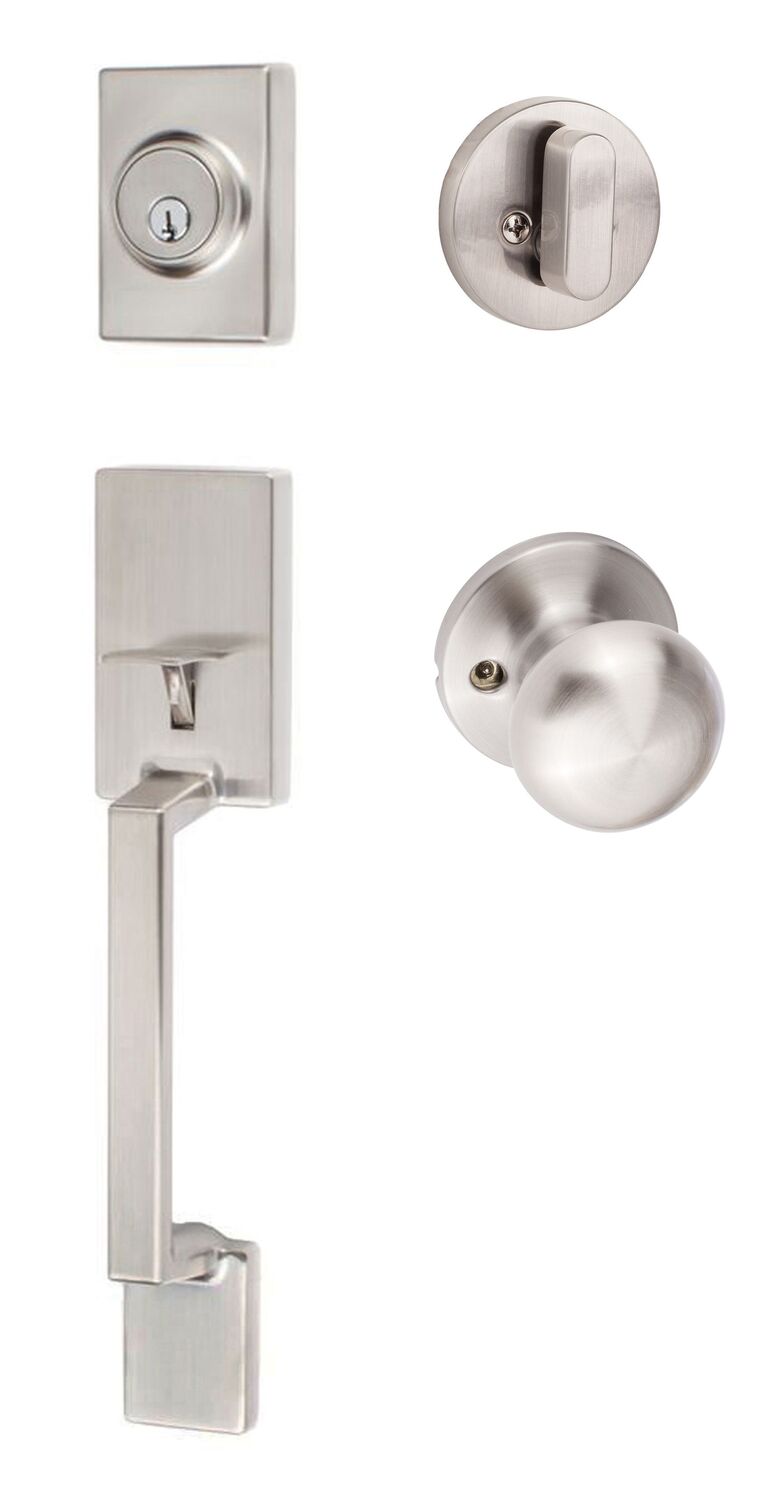 Sure-Loc Hardware SH507-R-DU-RD Stockholm Handleset with Durango Handleset Trim