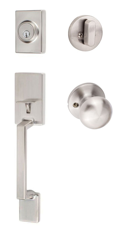 Sure-Loc SH507-R-DU-RD 15 satin nickel single cylinder handleset
