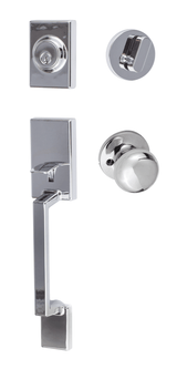 Sure-Loc SH507-R-DU-RD 26 polished chrome single cylinder handleset