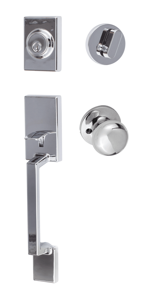 Sure-Loc SH507-R-DU-RD 26 polished chrome single cylinder handleset