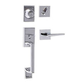 Sure-Loc SH507-S-BS-SQ 26 polished chrome single cylinder handleset